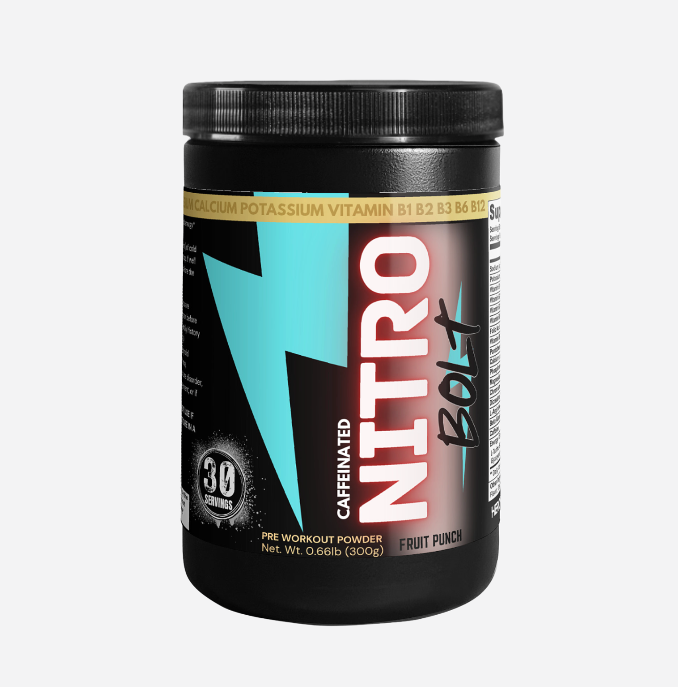 NITRO BOLT PRE-WORKOUT POWDER (FRUIT PUNCH)